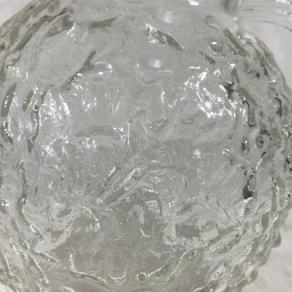 Vintage Anchor Hocking Clear Lido Milano Glass Pitcher Mid Century Modern - Picture 2 of 8